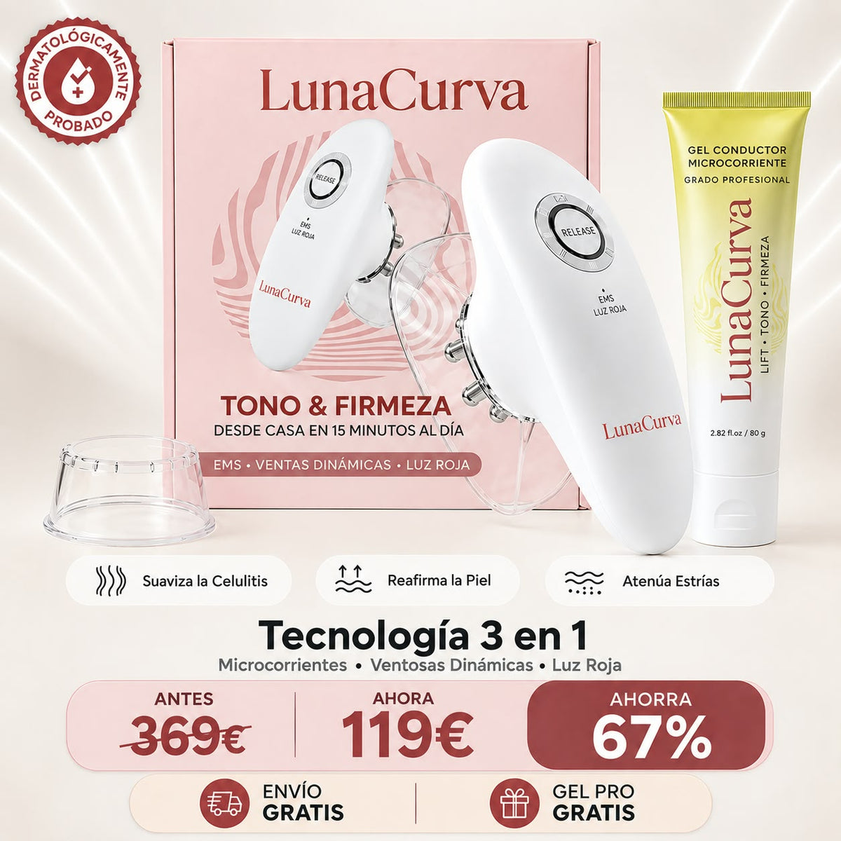LunaCurva Sculpt - Tecnología 3 en 1